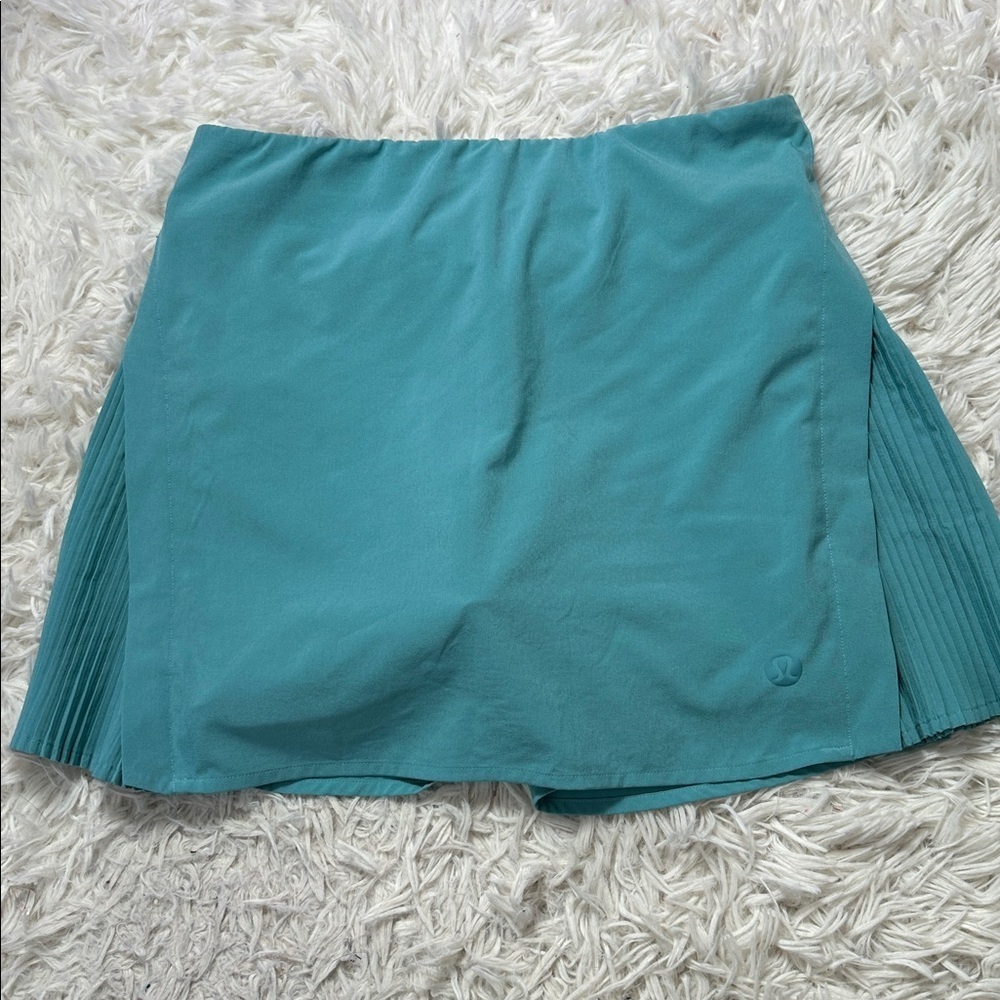 Lululemon Peek Pleat High-Rise Tennis Skirt Tidal Teal